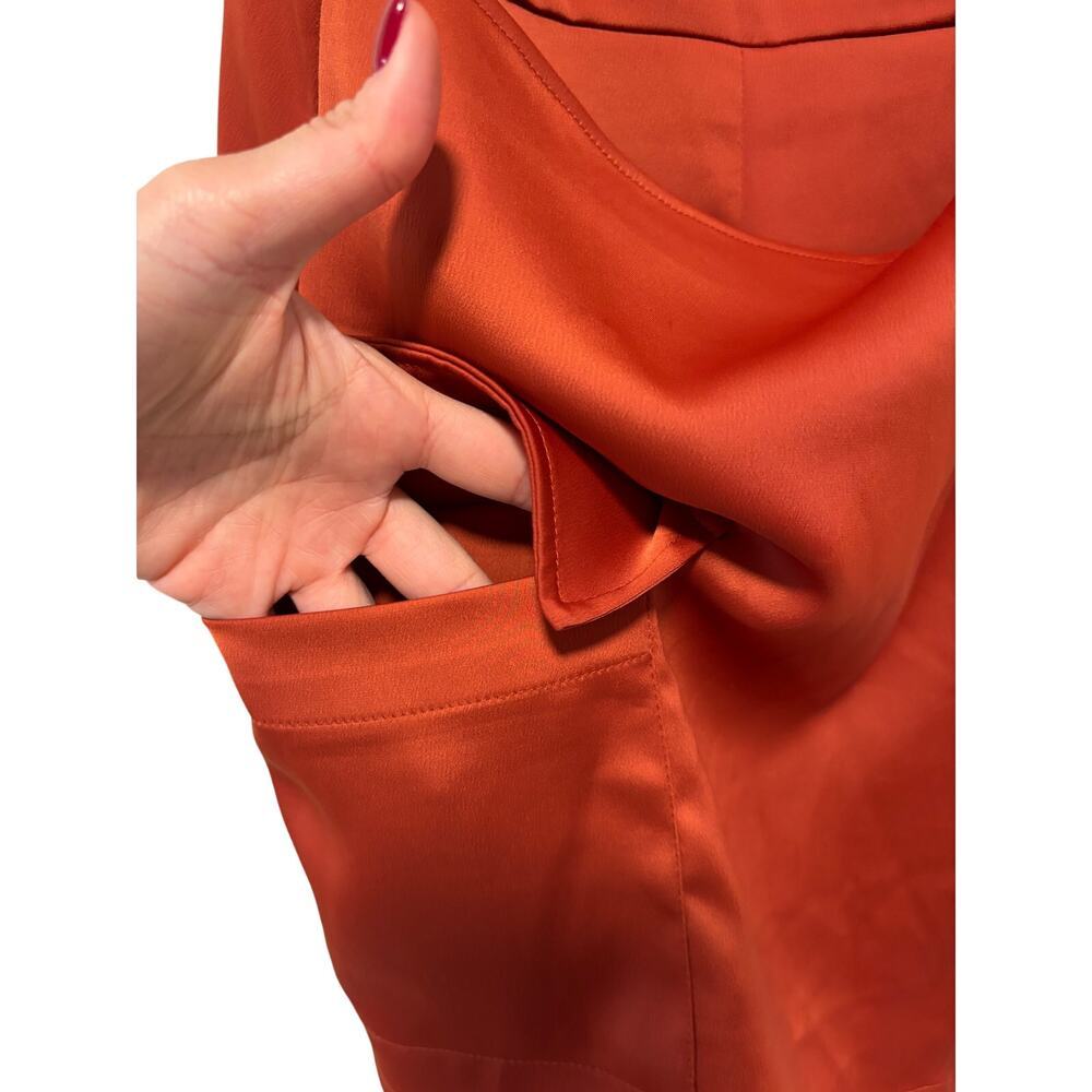 Urban Outfitters Rust Orange Spaghetti Strap mini Jumpsuit XS - Picture 9 of 10